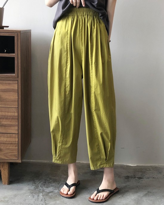 Elastic waist wide leg pants for women's thin Korean version loose new lazy casual pants