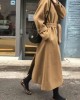 Cotton Thickened 2024 Winter Korean Edition Medium Length Loose and Slimming Woolen Coat Women's Autumn Woolen Coat