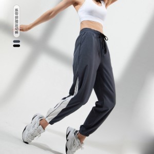 Sweatpants Women's loose bunched feet Haren pants thin spring and summer quick dry running fitness pants high waisted yoga pants casual wear