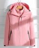 Punching jacket 3 in 1 removable ladies outdoor camping hiking windproof jacket waterproof hooded jacket