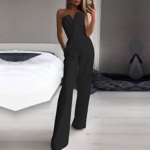 2024 Spring and Summer Chinese Long Dress New Chinese jumpsuit Slant waist temperament Commuter jumpsuit